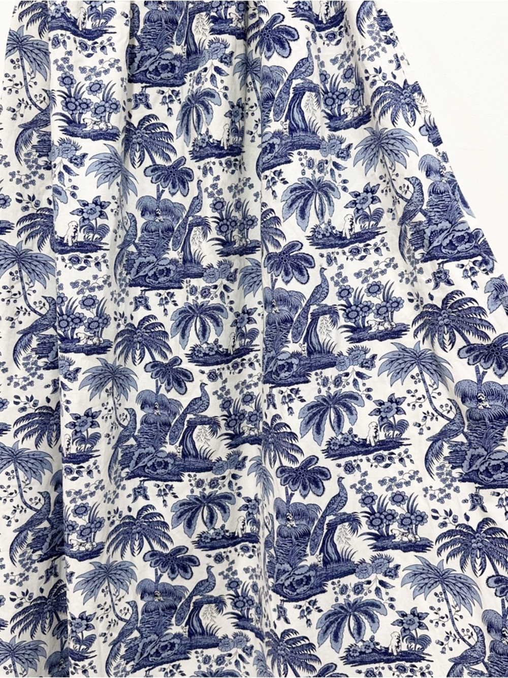 Staud Myla Halter Cutout Printed Cotton-Blend Poplin Maxi Dress in Blue Toile - Picture 7 of 13